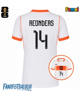 Țările de Jos Tijjani Reijnders #14 Echipament de Fotbal Replică Mondial 2026 Femei Deplasare